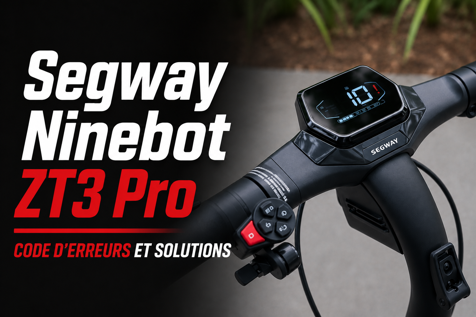 Codes d’erreurs Segway Ninebot ZT3 Pro et solutions