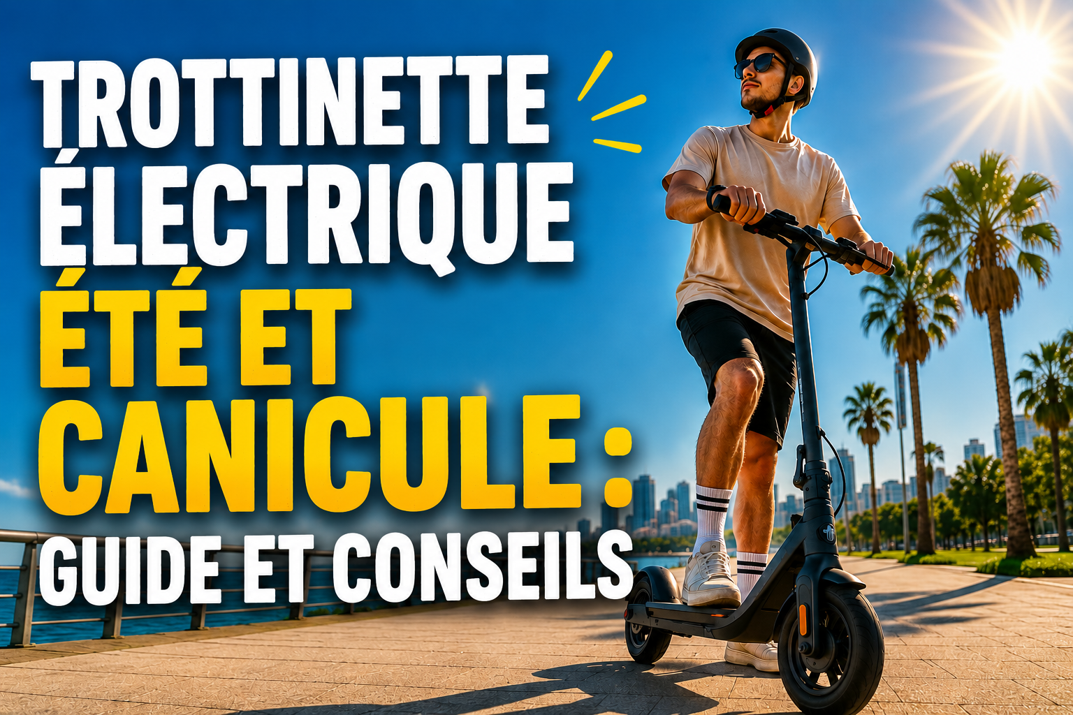 Trottinette électrique été et canicule : guide et conseils