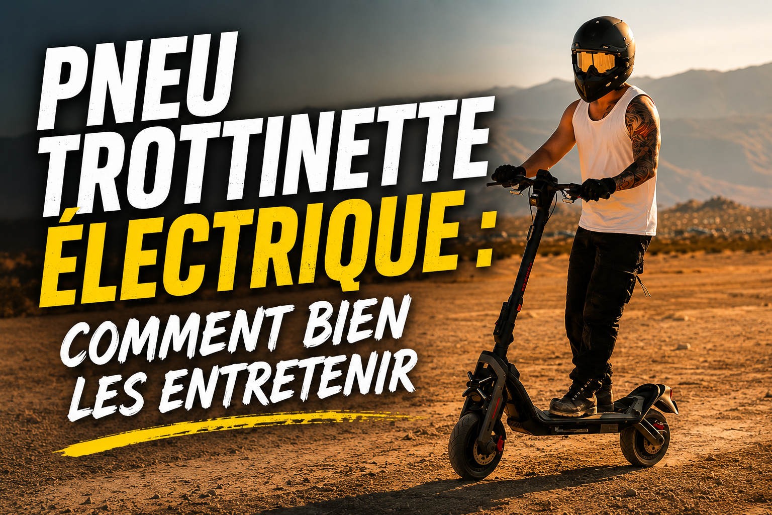 Pneu trottinette électrique : comment bien les entretenir