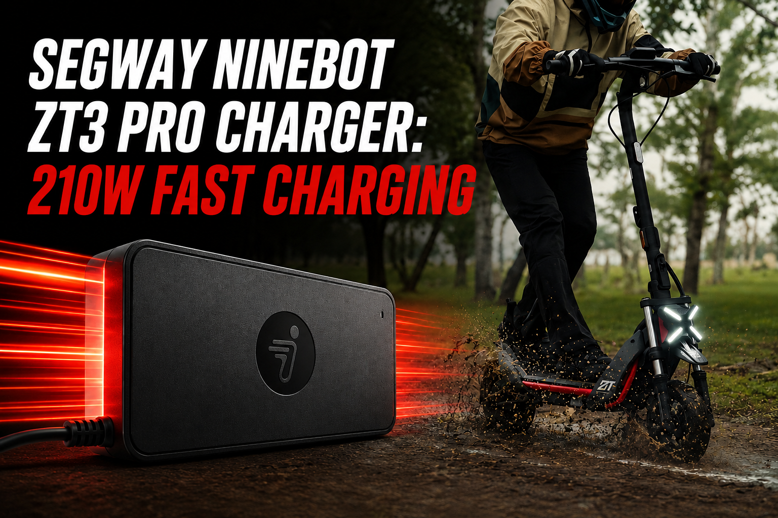 Segway Ninebot ZT3 Pro Charger: 210W Fast Charging