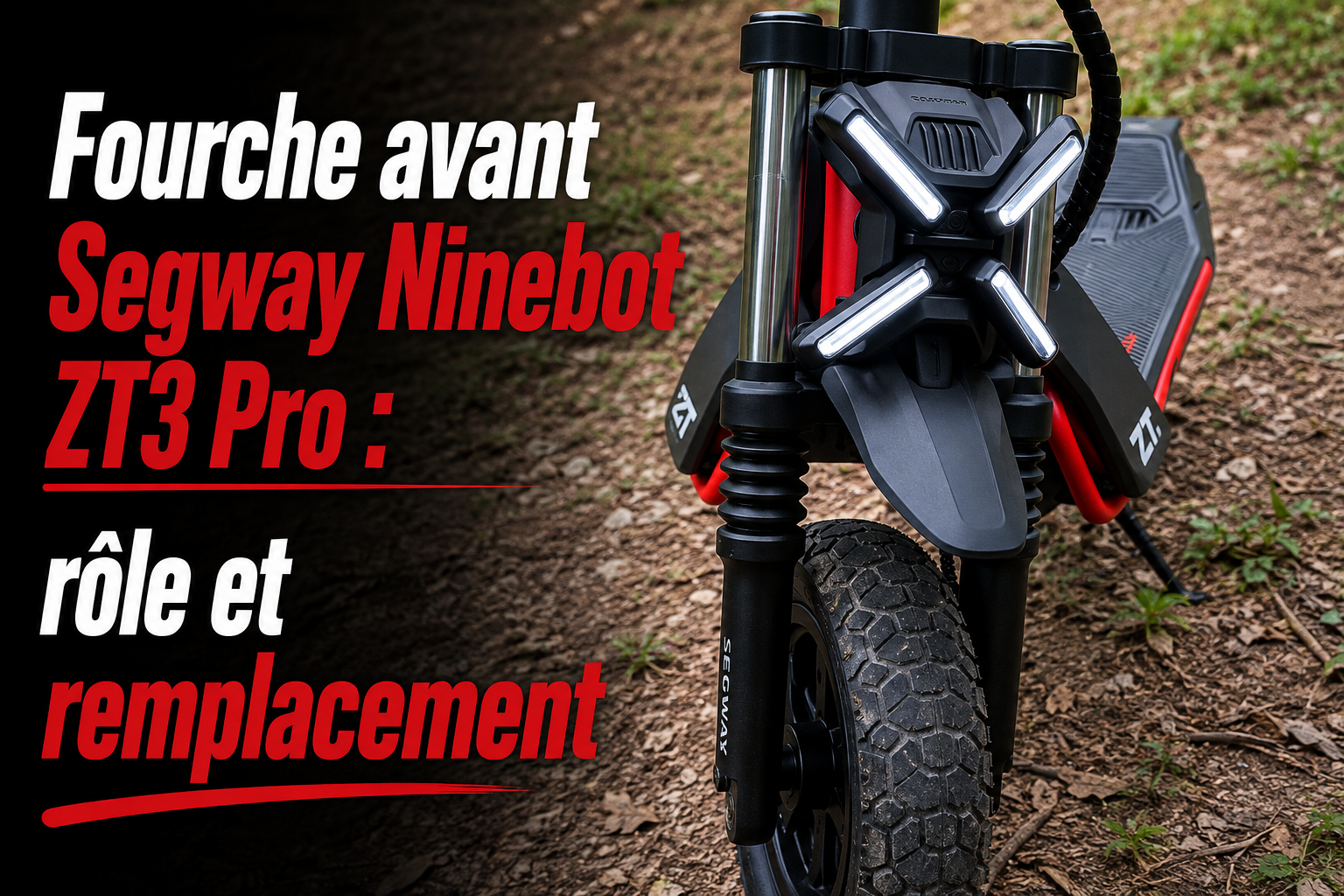 Fourche avant Segway Ninebot ZT3 Pro : rôle et remplacement