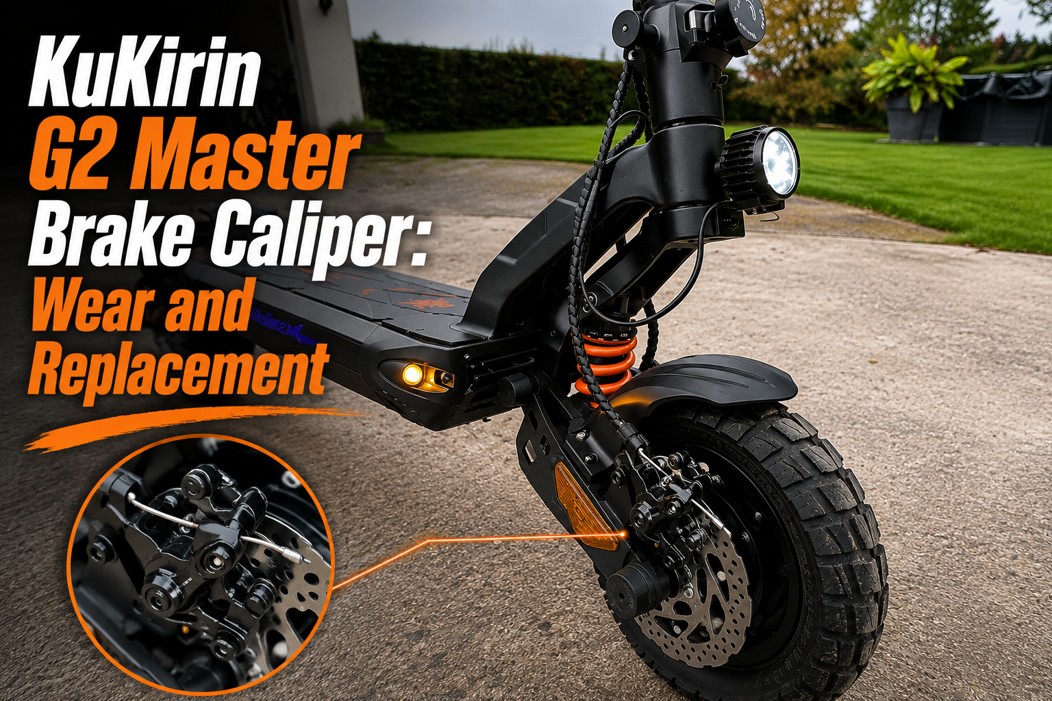 KuKirin G2 Master Brake Caliper: Wear and Replacement