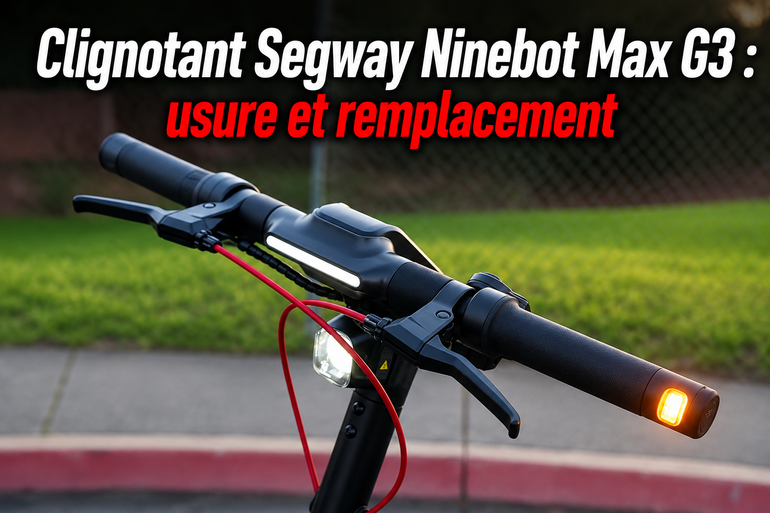 Clignotant Segway Ninebot Max G3 : usure et remplacement