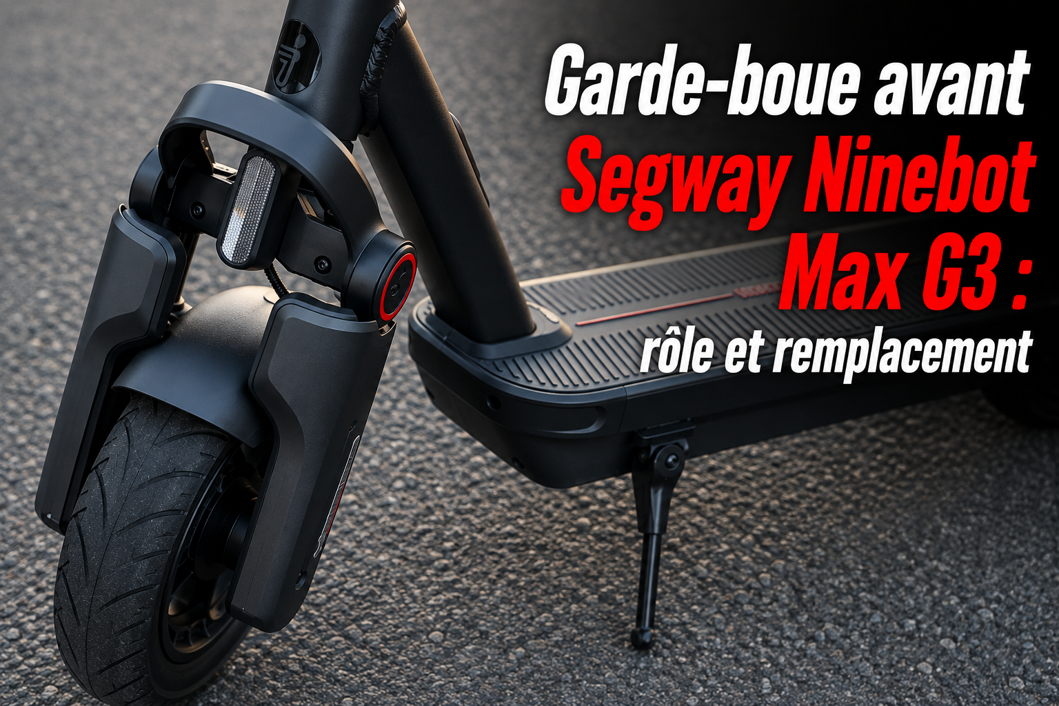 Garde-boue avant Segway Ninebot Max G3 : rôle et remplacement