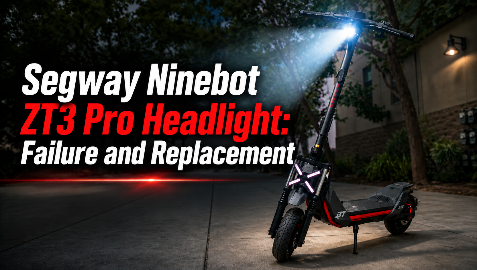 Segway Ninebot ZT3 Pro Headlight: Failure and Replacement